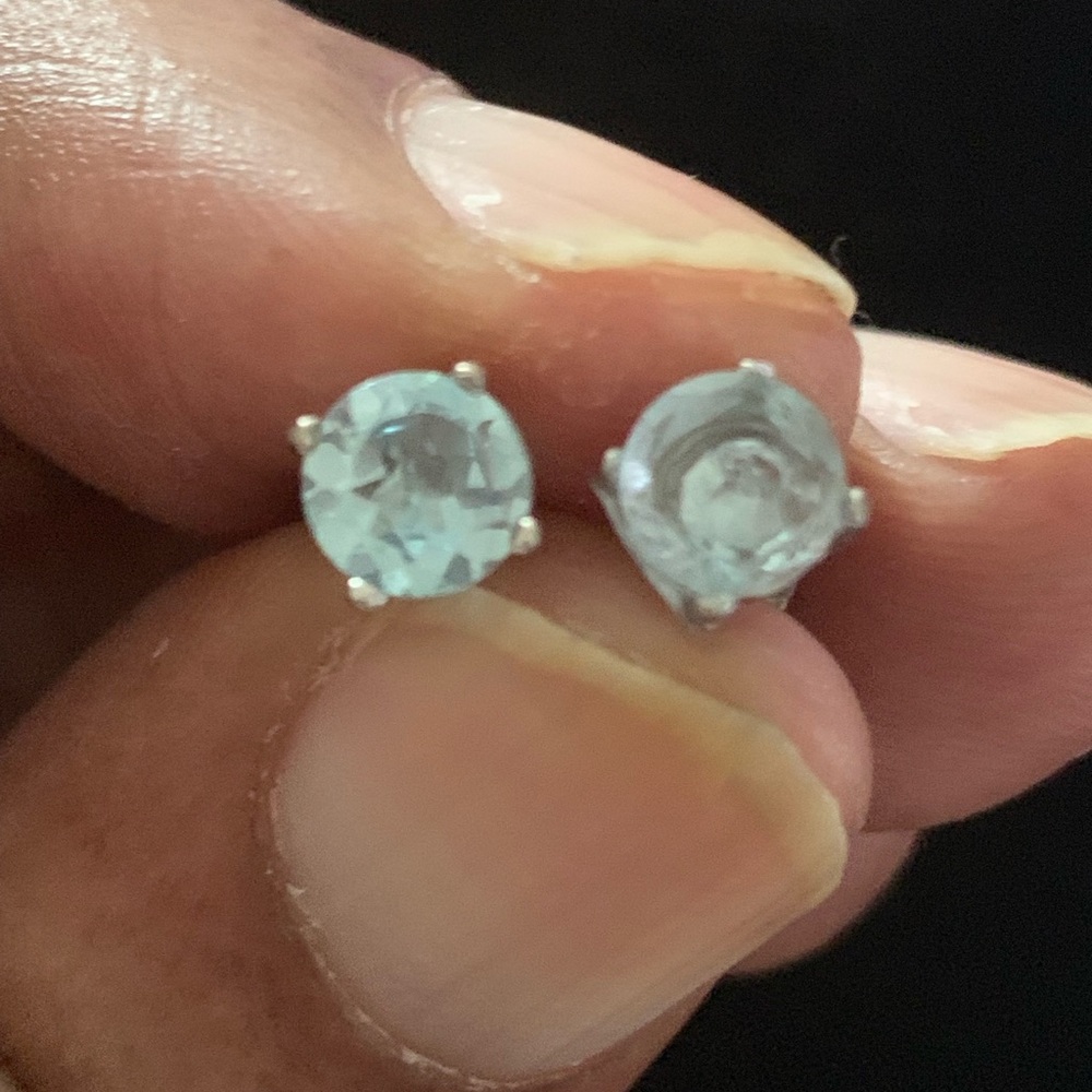 Topaz Studs Earrings